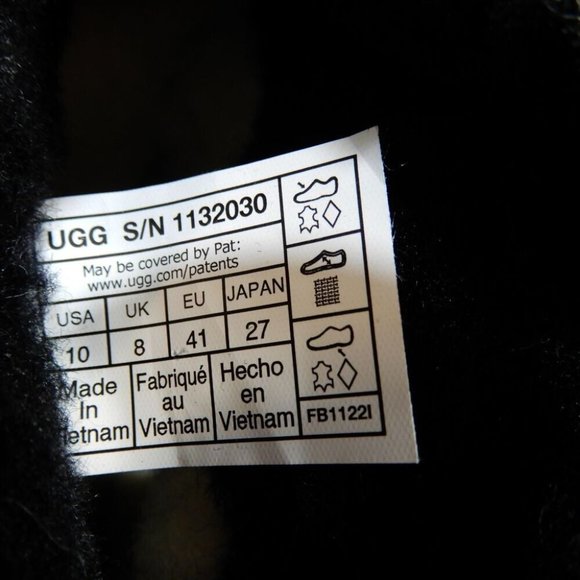 UGG Raincloud Lace Rain Snow BOOTS Size 41 10 Black Suede Waterproof NEW $175 - Picture 8 of 13